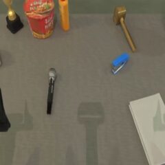 RoboTwin: imagined progress for &ldquo;grasp the mesh-patterned microphone head and pass it across&rdquo;
